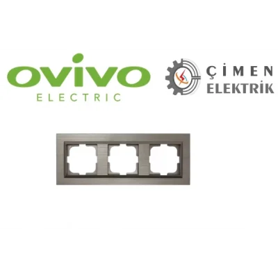  Bakır Üçlü Çerçeve Qantum - Priz ve Anahtar İçin Uyumlu Çerçeve
