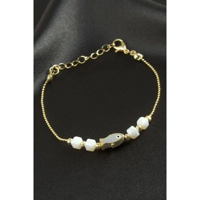 BUĞZ Balık Küp Kristal Bileklik