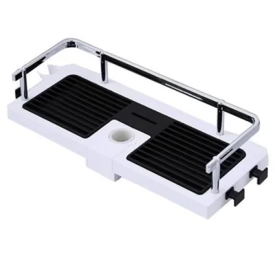 BUĞZ Banyo Direğine Asılabilir Köşelik Şampuanlık Sabunluk Çift Askılı Düzenleyici Raf Paslanmaz