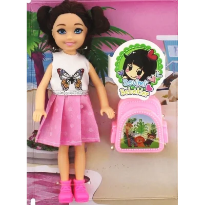  Baonier Beyaz Kelebek Elbiseli Bebeğim Seyahatte