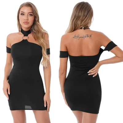 BUĞZ Bayan Fantazi Halkalı Mini Elbise