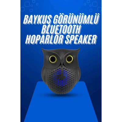 Baykuş Tasarımlı Mini Bluetooth Speaker Yüksek Ses Kaliteli Taşınabilir