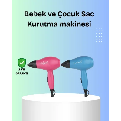 BUĞZ Bebek Dostu Mini Fön – Statik Elektrik Azaltıcı Anion Teknolojisi