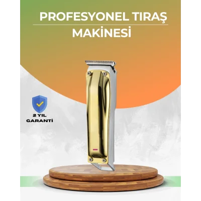 BUĞZ Berber Tipi Saç Sakal Kesme Makinesi USB Şarjlı Sessiz Motorlu