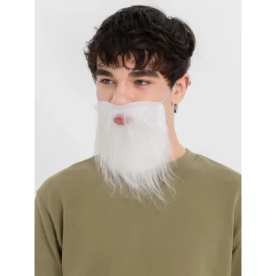 BUĞZ Beyaz Kırçıllı Takma Sakal Çocuk Yetişkin