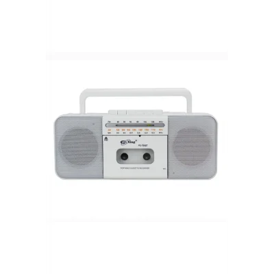 BUĞZ Beyaz nostaljik radyo Bluetooth bağlantılı FM radyo USB MP3 çalar kaset çalar 2 yıl garantili