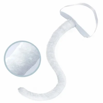 BUĞZ Beyaz Peluş Kuyruk Şekil Verilebilir 70 cm