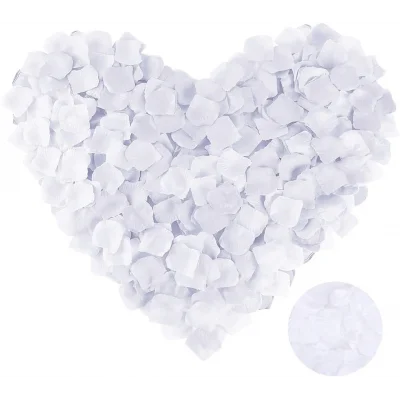  Beyaz Renk Gül Yaprağı - 1 Paket 100 Adet