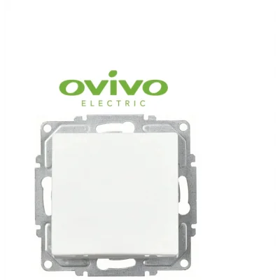  Beyaz Tekli Anahtar Çerçevesiz Grano - Priz ve Anahtar İçin Uyumlu Çerçeve