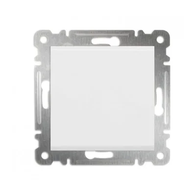  Beyaz Tekli Anahtar Çerçevesiz - Priz ve Anahtar İçin Uyumlu Çerçeve