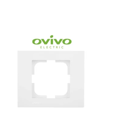  Beyaz Tekli Çerçeve Grano - Priz ve Anahtar İçin Uyumlu Çerçeve