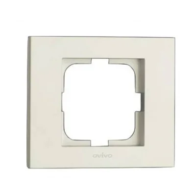  Beyaz Tekli Çerçeve - Priz ve Anahtar İçin Uyumlu Çerçeve