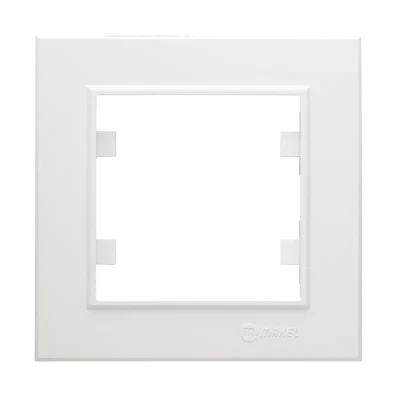  Beyaz Tekli Çerçeve - Priz ve Anahtar İçin Uyumlu Çerçeve