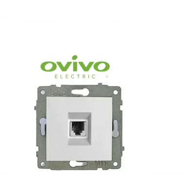  Beyaz Telefon Pirizi Numeris Çerçevesiz Grano - Priz ve Anahtar İçin Uyumlu Çerçeve