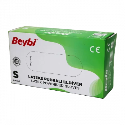 BUĞZ Beybi S Pudralı Muayene Eldiveni 100lü Bx40