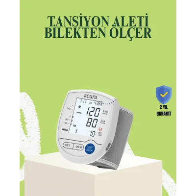 BUĞZ Bilekten Dijital Tansiyon Aleti Hem Pilli Hem Şarjlı Hafızalı