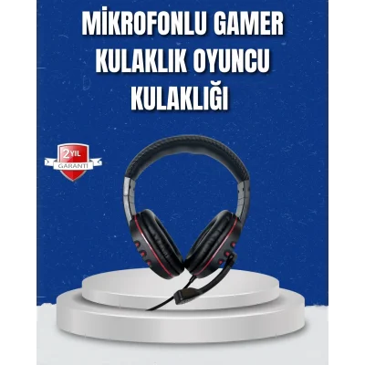 BUĞZ Bilgisayar Oyuncu Kulaklığı – Yumuşak Pedli, Dayanıklı İpli Kablo