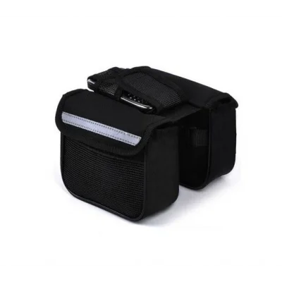 BUĞZ Bisiklet Çok Amaçlı Heybe Çanta  Kadro Üstü Telefon Tutuculu - Siyah