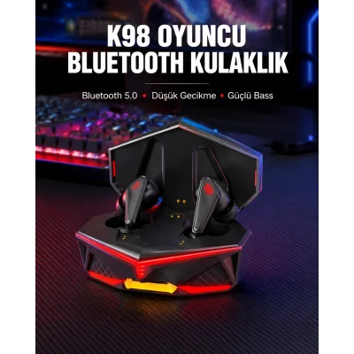 BUĞZ Bluetooth 5.0 Kablosuz Gaming Kulaklık Suya Dayanıklı Yeni Nesil
