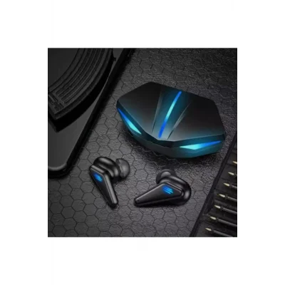 BUĞZ Bluetooth 5.0 Kulak İçi Oyuncu Kulaklığı, Mikrofon ve RGB Aydınlatmalı Siyah Tasarım