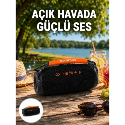 BUĞZ Bluetooth 5.1 Kablosuz Hoparlör Derin Bas RGB Işıklı Yeni Nesil