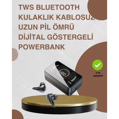  Bluetooth 5.1 Kablosuz Kulaklık – 3500 mAh Şarj Kutulu