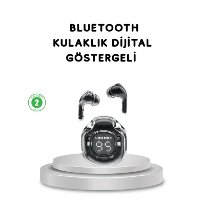 BUĞZ Bluetooth 5.3 Kablosuz Kulaklık HiFi Stereo ve Ekstra Bass Dijital Ekranlı