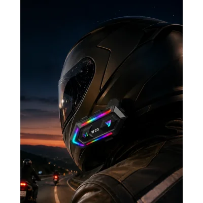 BUĞZ Bluetooth 5.3 Motosiklet Kask Intercom Kulaklık 1000 Metre Bağlantı