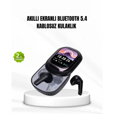 BUĞZ Bluetooth 5.4 Kulaklık – Gürültü Engelleme ve Akıllı Ekranlı Şarj Kutusu