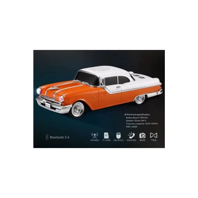 BUĞZ Bluetooth hoparlör turuncu renk, çoklu bağlantı, 5 saat dinleme, 2 yıl garantili