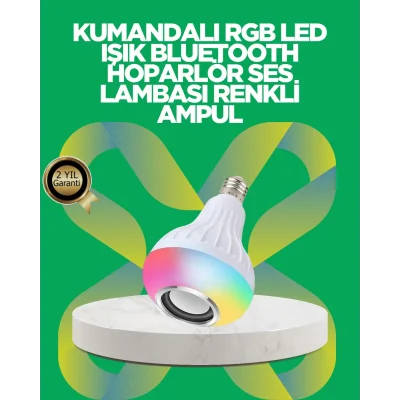 BUĞZ Bluetooth Hoparlörlü LED Ampul – 12W Enerji Tasarruflu