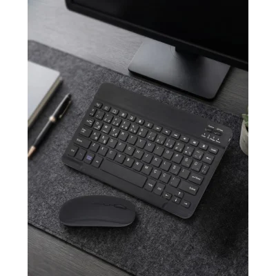 BUĞZ Bluetooth Klavye Mouse Seti Taşınabilir Wireless Bilgisayar Aksesuarı
