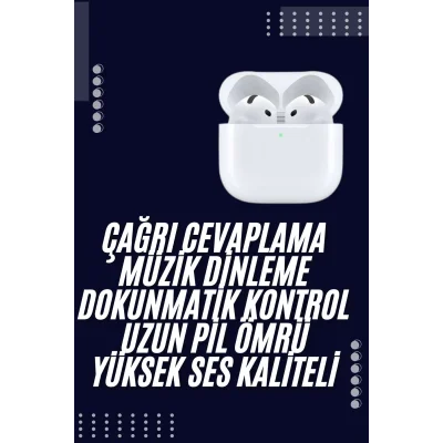 BUĞZ Bluetooth Kulaklık Beyaz Çağrı Cevaplama Dokunmatik Kontrol Kablosuz - BUĞZ