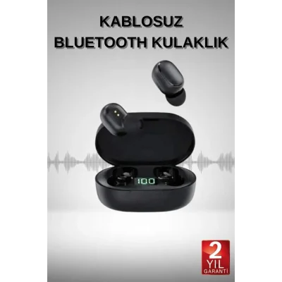 BUĞZ Bluetooth Kulaklık Dijital Göstergeli Yüksek Ses Kaliteli Uzun Pil Ömrü - BUĞZ