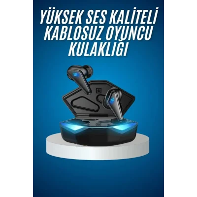 BUĞZ Bluetooth Kulaklık Oyuncu Kulaklığı RGB Işıklı Oyunlarda Düşük Gecikme - BUĞZ