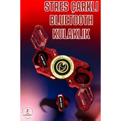 BUĞZ Bluetooth Kulaklık Stres Çarklı Döndürülebilir Uzun Şarj Süreli Oyuncu Kulaklığı