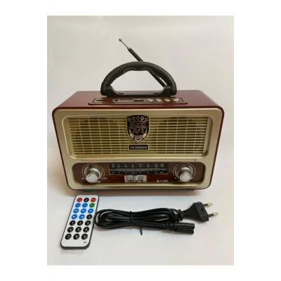 BUĞZ Bluetooth özellikli turuncu nostaljik radyo kumandalı usb müzik çalar 2 yıl garantili