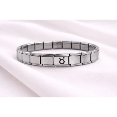 BUĞZ Boğa Burcu Çelik Nomination Bileklik | ? Burç Simgeli Paslanmaz Çelik Kadın Erkek Bileklik