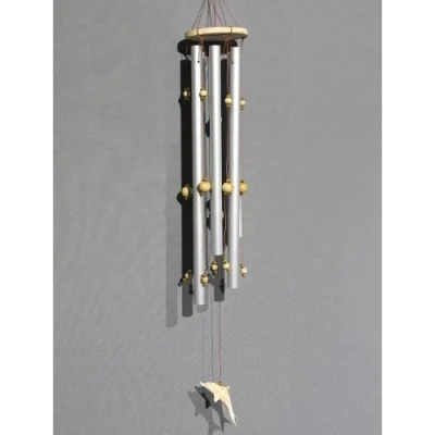  Boncuklu Metal Rüzgar Çanı Model 1