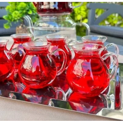 BUĞZ Borosilikat Cam Bardak 6 Adet