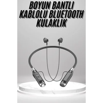  Boyun Bantlı Kulak İçi Kablolu Yüksek Ses Kaliteli Bluetooth Kulaklık