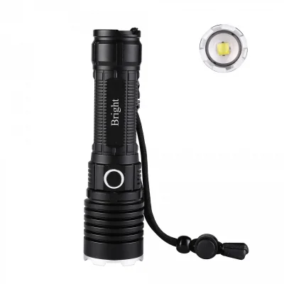 BUĞZ Bright Ght-5761 Xp50 Led 3 Mod Zoomlu Yağmur Suyu Geçirmez Şarjlı El Feneri