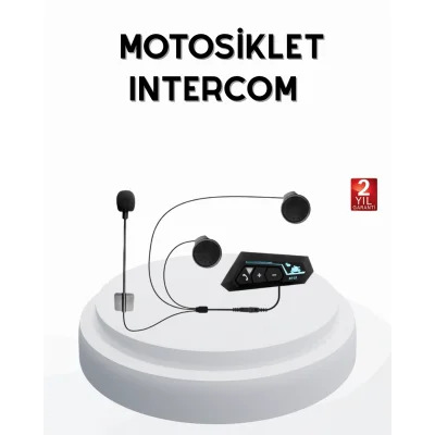 BUĞZ BT22 Kablosuz Kask Kulaklığı – Bluetooth 5.0, Intercom, Su Geçirmez ve Uzun Ömürlü Batarya