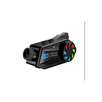BUĞZ Bt68 Motosiklet Kask Bluetooth Kulaklık 1080p Kamera Ses Kontrolü Video Kayıt Özellikli İntercom