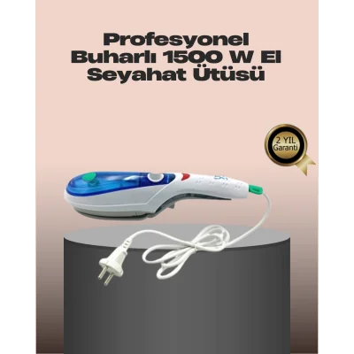  Buharlı Kırışıklık Giderici Pratik Ev ve Seyahat Ütüsü