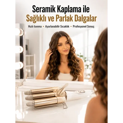 BUĞZ Bukle Saç Maşası – Kolay Kullanım, Sağlıklı Bukleler yüksek ısılı