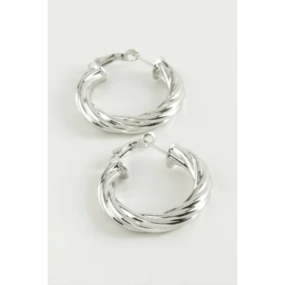  Burgulu Halka Küpe 3 cm