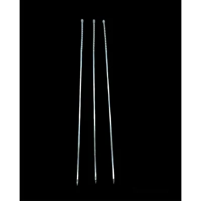BUĞZ Burgulu Kuşbaşı Şişi - Metal - Kalın Kare - 50 cm
