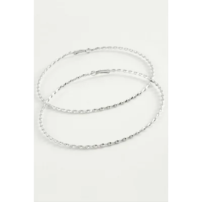 BUĞZ Burgulu Metal Halka Küpe 8-9-10 cm