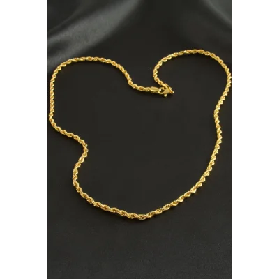 BUĞZ Burgulu Zincir Kolye 60 cm